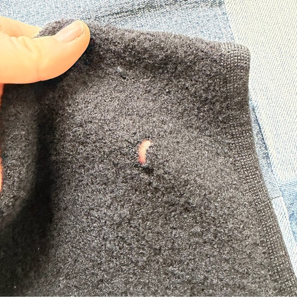 express tricot embroidered floral wool vest black & grey size L - Picture 7 of 9